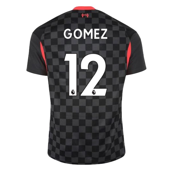 Camiseta Liverpool NO.12 Gomez Replica Tercera Ropa 2020/21 Negro